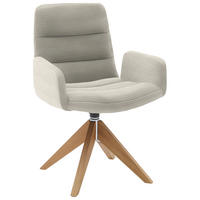 ARMLEHNSTUHL  in Cord  - Naturfarben, Design, Holz/Textil (61/88/66cm) - Dieter Knoll