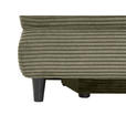 SCHLAFSOFA  mit Liegefunktion, Schlafen auf Sitzhöhe Cord Olivgrün  - Schwarz/Olivgrün, KONVENTIONELL, Holz/Textil (196/96/103cm) - Carryhome