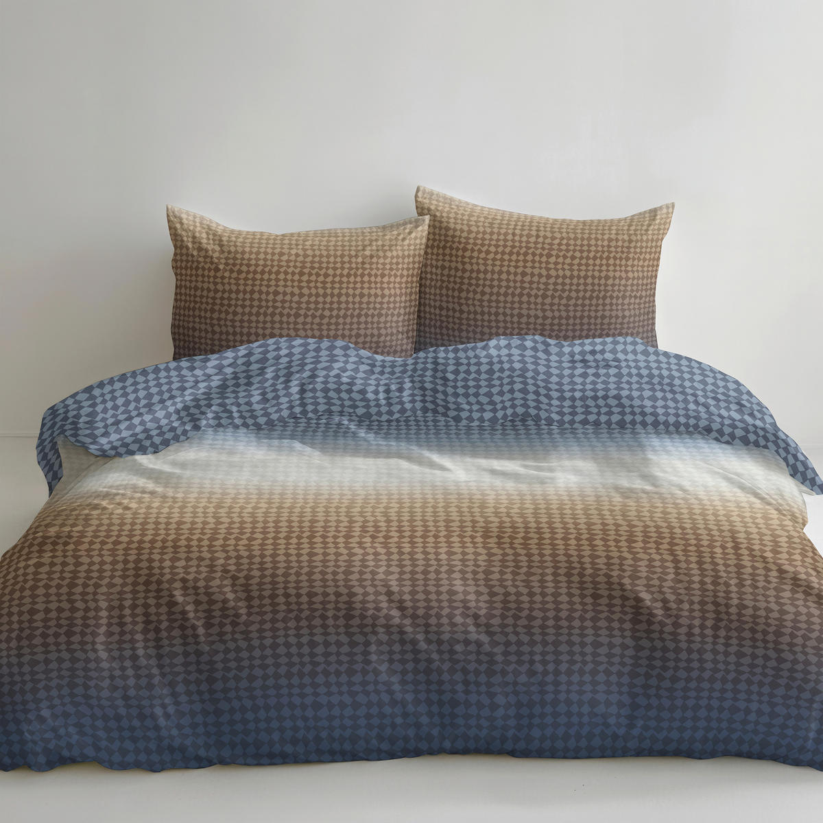 BETTWÄSCHE 3-teilig Satin 200/200 cm  - Dunkelblau, Basics, Textil (200/200cm) - Florella