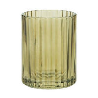 ZAHNPUTZBECHER Glas  - Braun/Grün, Basics, Glas (7,7/10/7,7cm) - Wenko