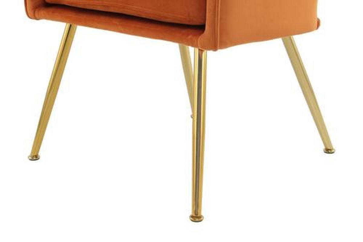 STOLIČKA S PODRÚČKAMI, železo, oranžová - oranžová, Trend, kov/kompozitné drevo (63/60/77cm)