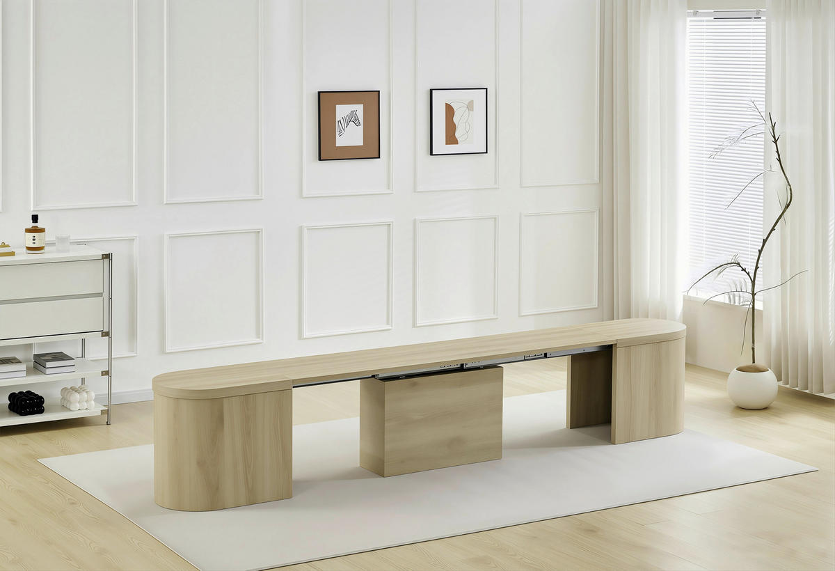 SITZBANK in Holzwerkstoff Eichefarben  - Eichefarben, MODERN, Holzwerkstoff (100/262/36/46cm) - P & B