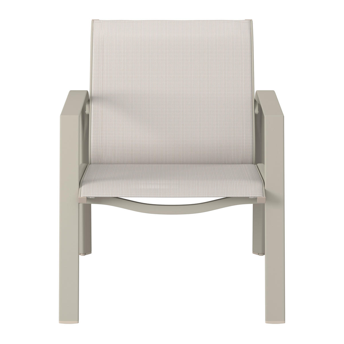 GARTENSET Webstoff Aluminium  - Beige/Weiß, MODERN, Textil/Metall (67/122/53/82/82/35/72/72/103cm) - Ambia Garden