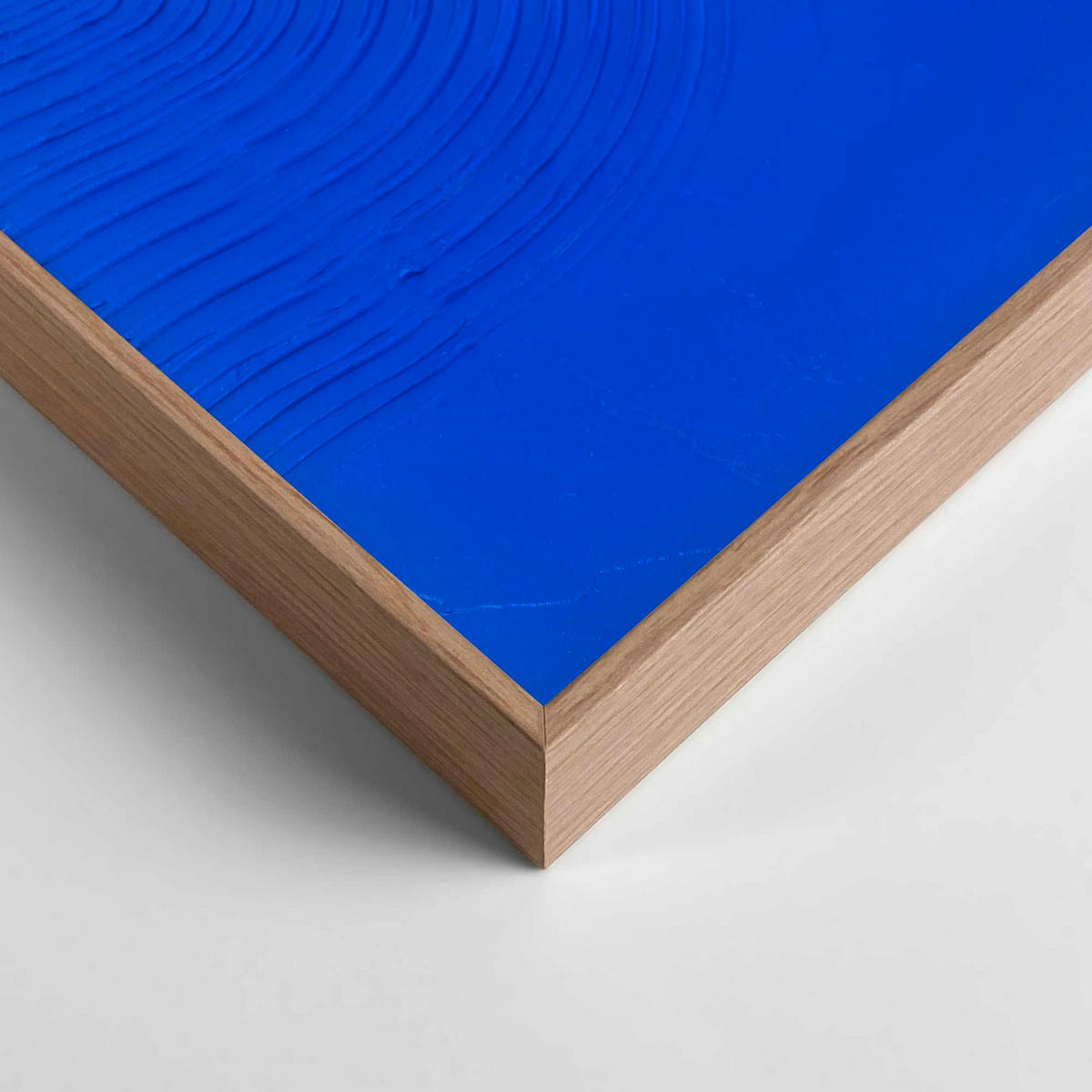 UNIKAT Abstraktes 50/70/3 cm  - Schwarz/Hellblau, Basics, Holz (50/70/3cm) - Reinders!