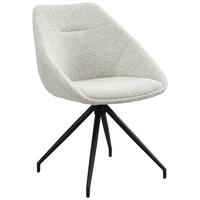 STUHL - Creme/Schwarz, Trend, Textil/Metall (56/79/60cm) - Xora