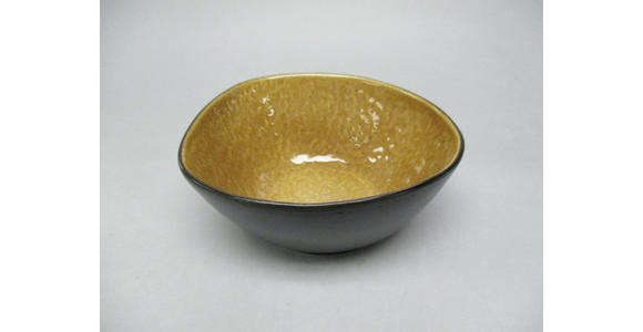 SCHALE SÖREN - Schwarz/Orange, Basics, Keramik (16,5/6,5/18cm) - Novel