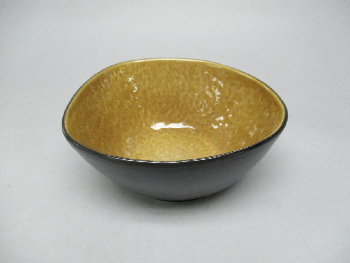 SCHALE SÖREN   - Schwarz/Orange, Basics, Keramik (16,5/6,5/18cm) - Novel