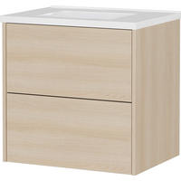 WASCHTISCHKOMBI  - Eichefarben, Design, Keramik/Holzwerkstoff (61/61/46cm) - Germania