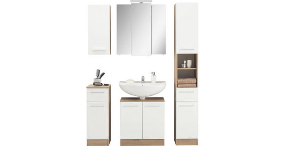 SPIEGELSCHRANK 68/73/20 cm - Eichefarben, Basics, Glas/Holzwerkstoff (68/73/20cm) - Xora