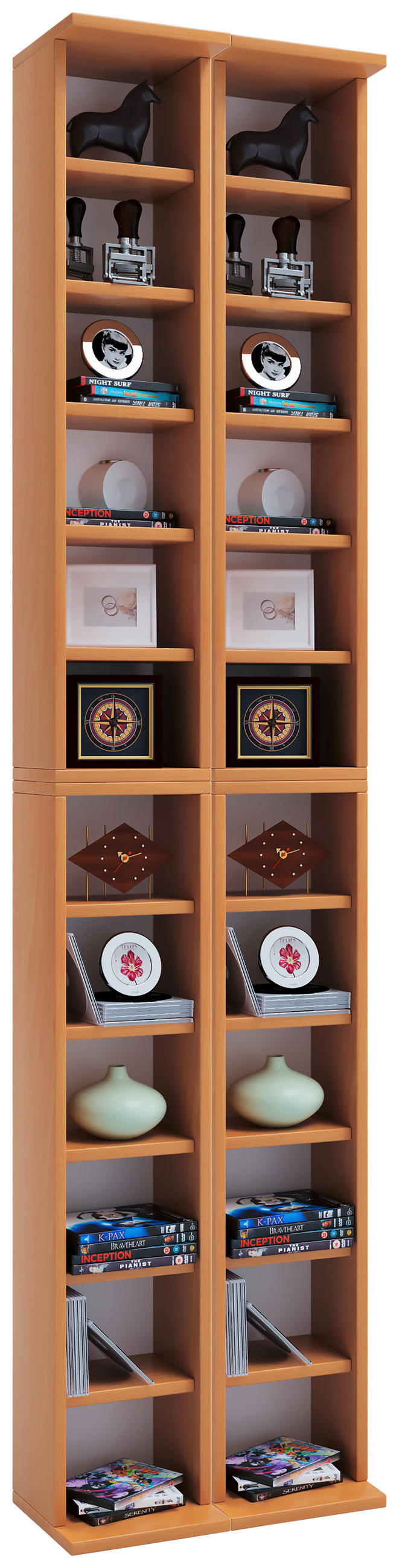 CD-REGAL - Buchefarben, Konventionell, Holzwerkstoff (42/183/20cm) - MID.YOU