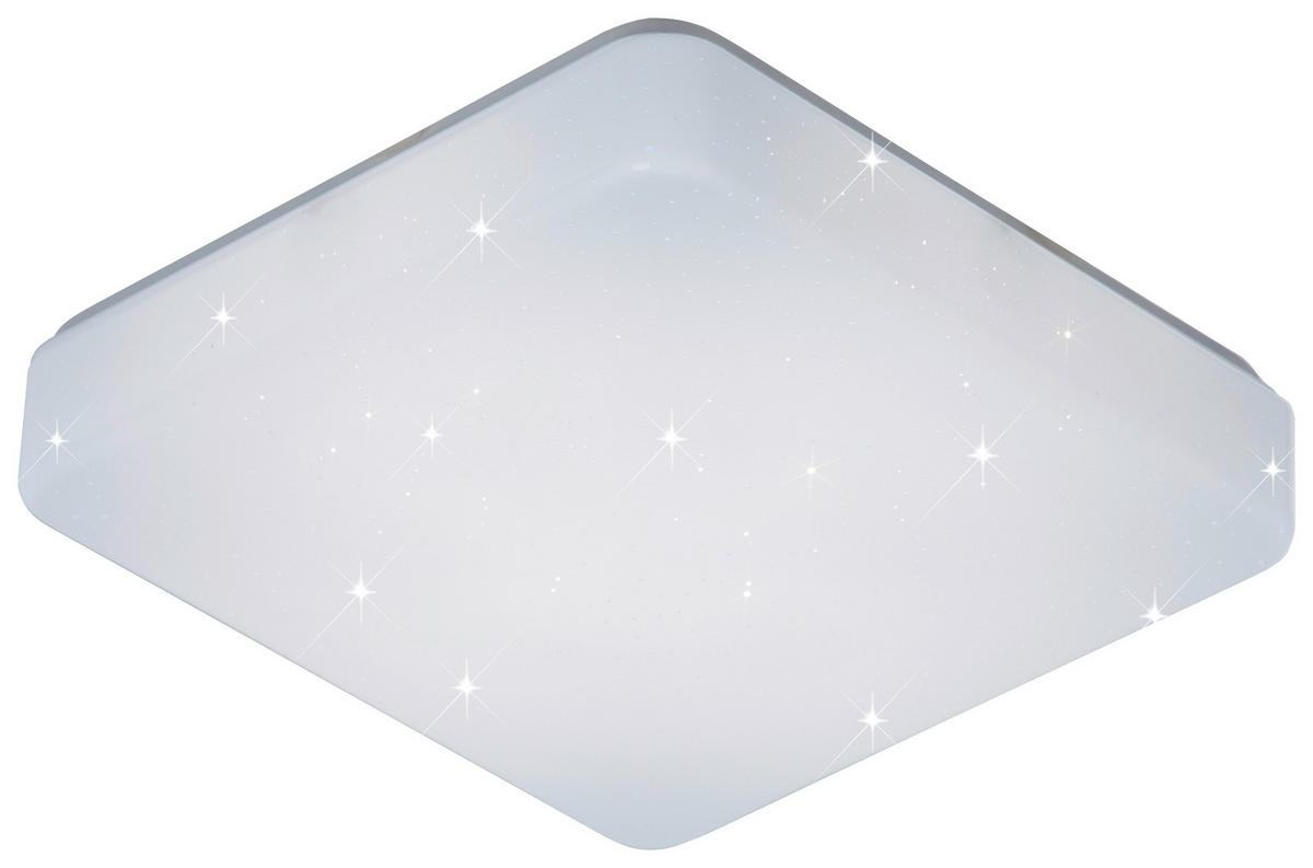 LED-DECKENLEUCHTE 27/27/6 cm   - Weiß, Basics, Kunststoff/Metall (27/27/6cm) - Boxxx
