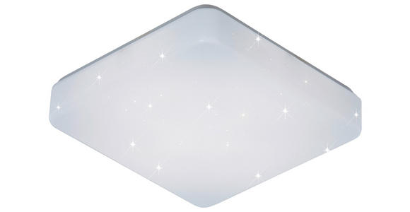 LED-DECKENLEUCHTE 27/27/6 cm   - Weiß, Basics, Kunststoff/Metall (27/27/6cm) - Boxxx