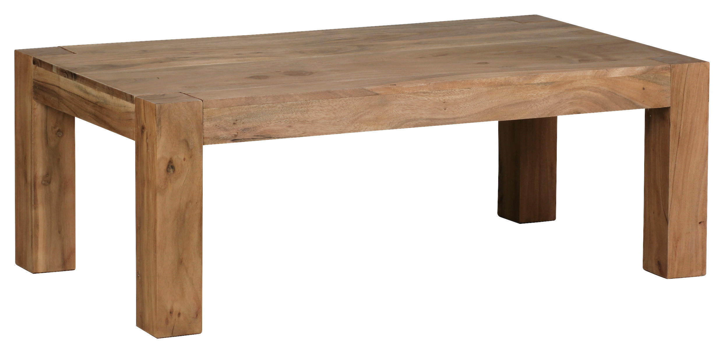 COUCHTISCH Akazie massiv rechteckig Akaziefarben - Akaziefarben, Design, Holz (110/60/40cm) - MID.YOU