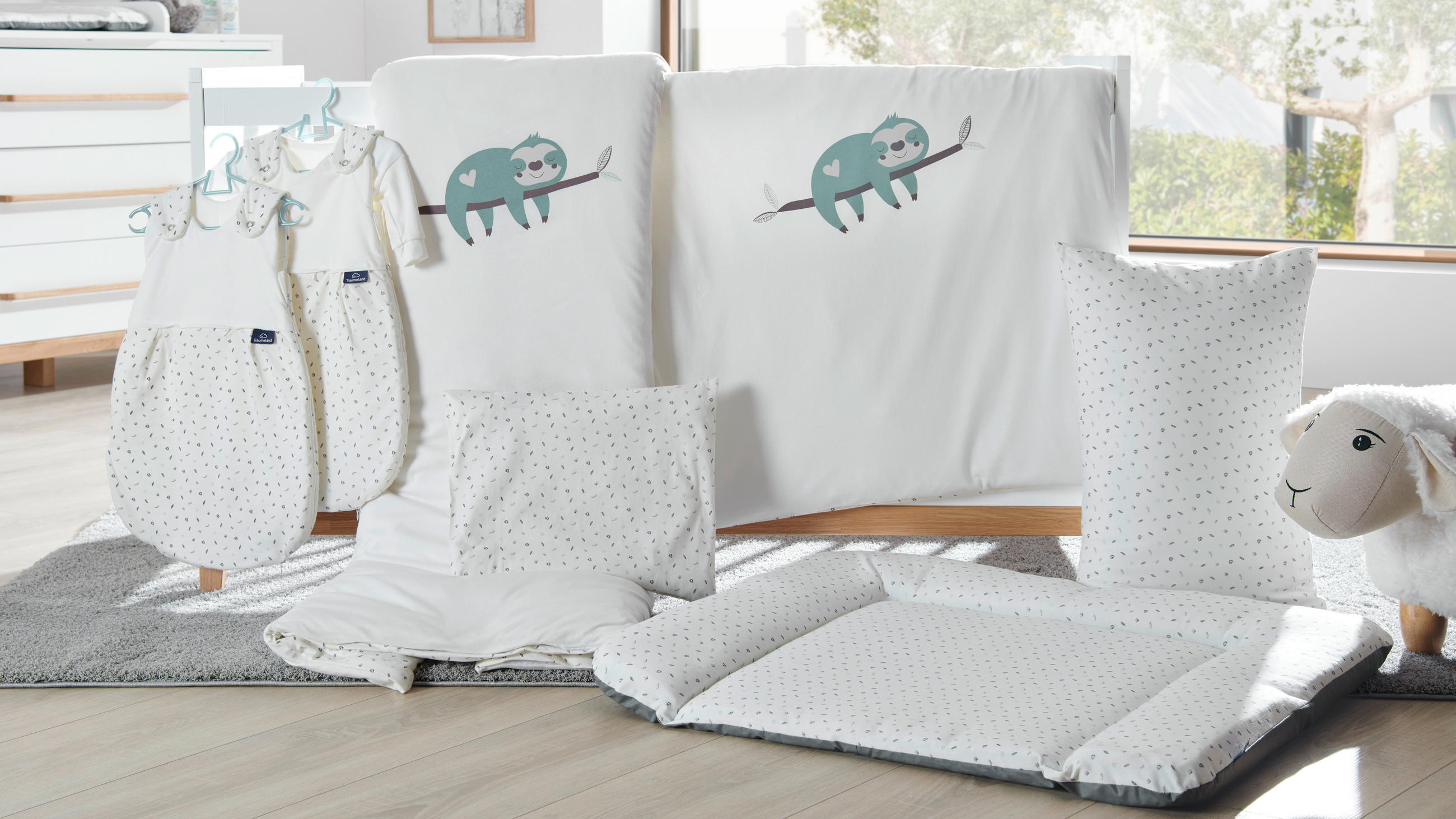 Träumeland KUSCHELNEST Mehrfarbig, Weiß 48cm × 85cm × 16cm