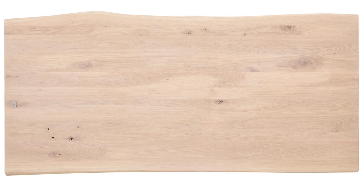 ESSTISCH in Holz 220/100/75 cm  - Eiche Bianco/Creme, LIFESTYLE, Holz/Metall (220/100/75cm) - Niels Andersson