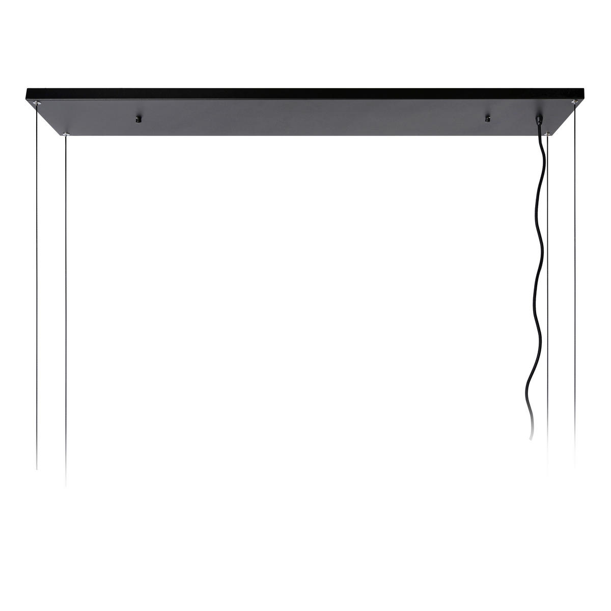 HÄNGELEUCHTE Miravelle 110/22/160 cm   - Schwarz, MODERN, Metall (110/22/160cm) - Lucide