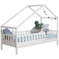 HAUSBETT Matratze, Rollrost, Absturzsicherung 140/200 cm  - Weiß/Naturfarben, MODERN, Holz/Textil (140/200cm) - MID.YOU