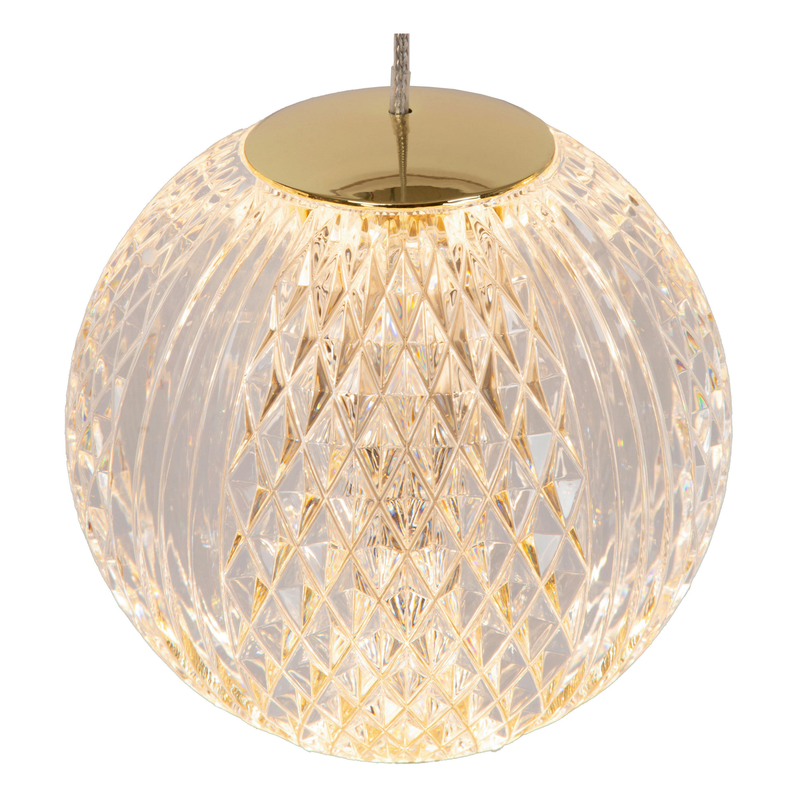 LED-HÄNGELEUCHTE Cintra 14/14/150 cm   - Transparent, Design, Kunststoff (14/14/150cm) - Lucide