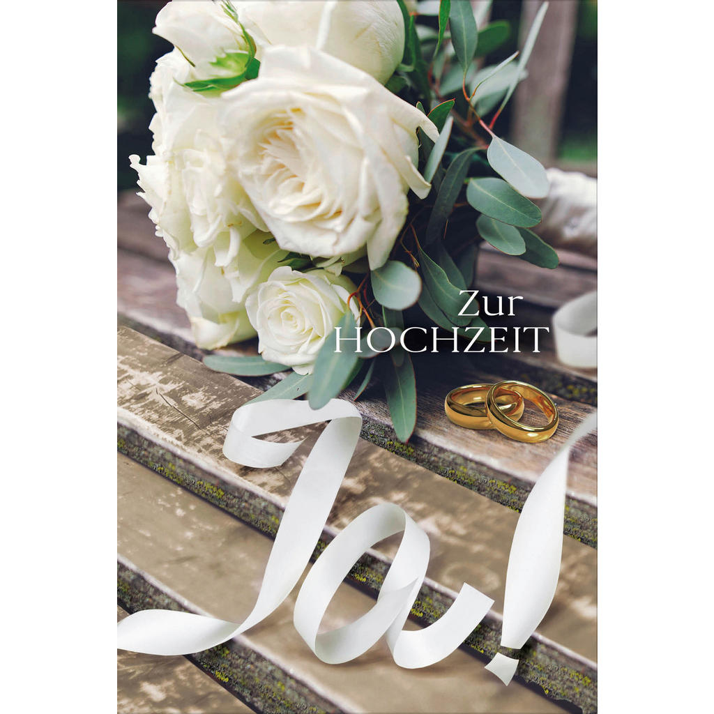 Billett Hochzeit Rose