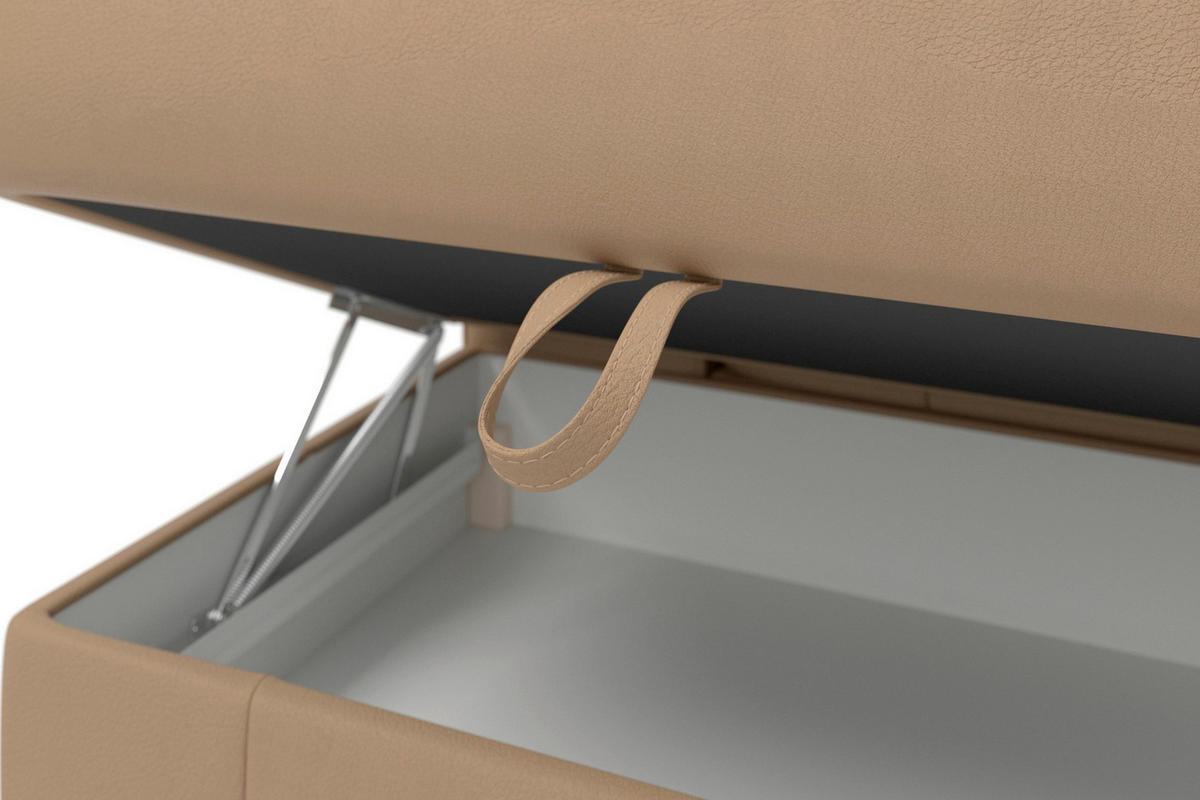 ROHOVÁ SEDAČKA, kůže, cappuccino - barvy dubu/cappuccino, Basics, dřevo/kůže (212/236cm) - Sit & More