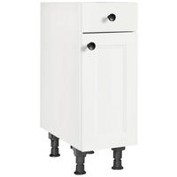 SCHUBKASTENUNTERSCHRANK 30/87/56 cm  in Weiß  - Schwarz/Weiß, MODERN, Holzwerkstoff/Metall (30/87/56cm) - Nobilia