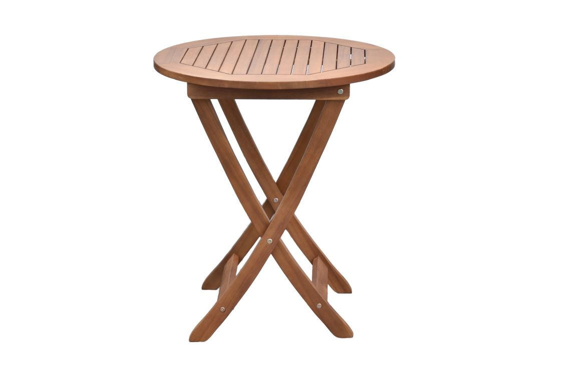 Gartentisch Klappbar Akazienholz ⌀ 65 cm