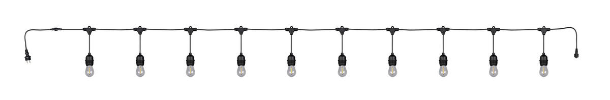 LICHTERKETTE - Schwarz, Basics, Kunststoff (650,0cm)