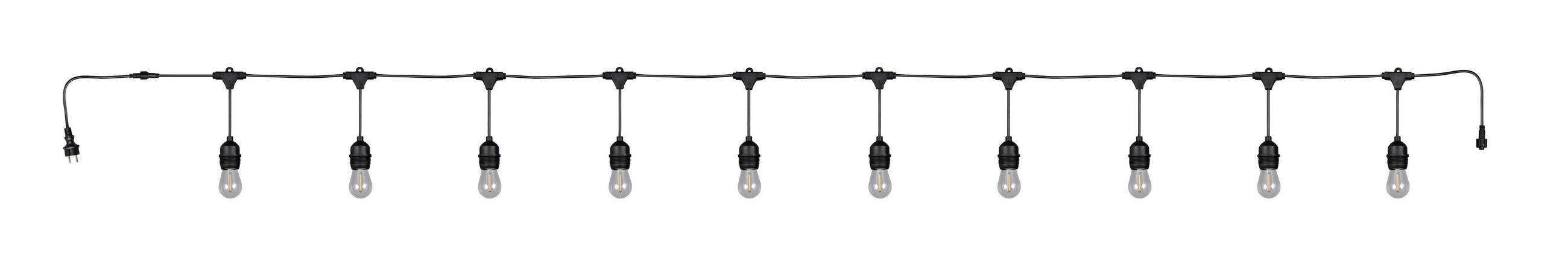 Thumbnail - Lichterkette Chain, Schwarz, Kunststoff, G, 650.0 cm, LED-Leuchtmittel austauschbar, Lampen & Leuchten, Innenbeleuchtung...