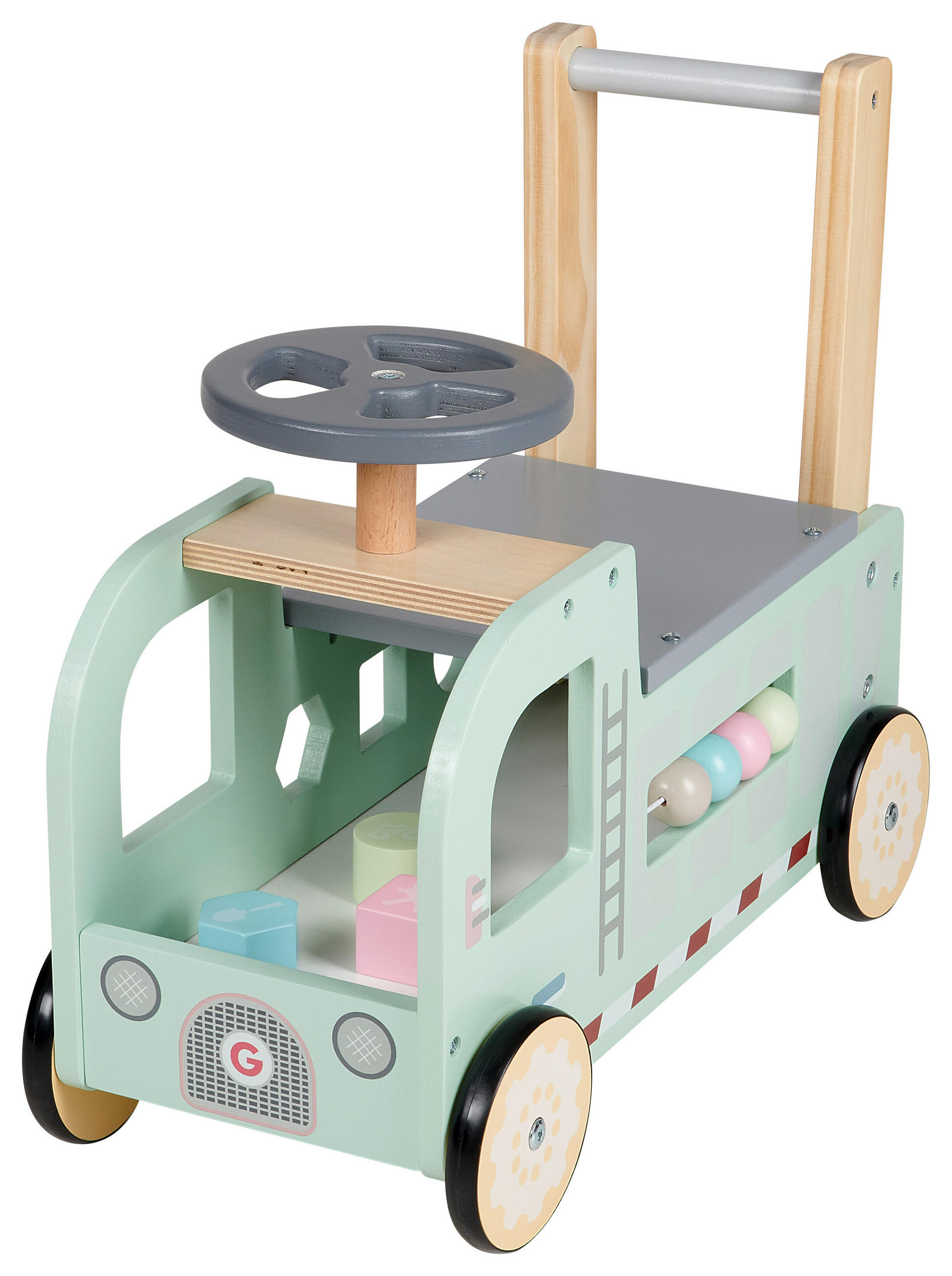 LAUFLERNWAGEN - Multicolor, Trend, Holz (45,8/21,3/39,8cm) - My Baby Lou