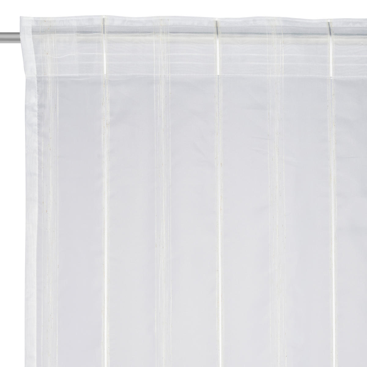 KONČANA ZAVESA  prosojno  140/280 cm   - bela, Basics, tekstil (140/280cm) - Esposa