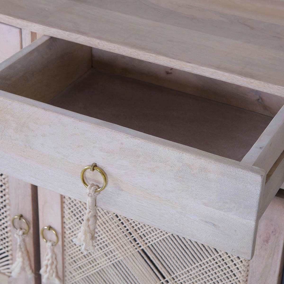 SIDEBOARD AMALFI in 150/80/45 cm Naturfarben - tolle Highlights