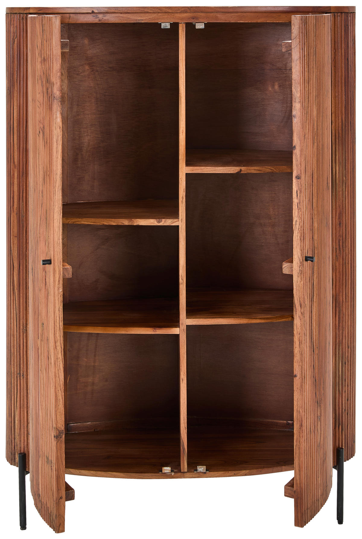 HIGHBOARD  in 100/144/42 cm  - Goldfarben/Schwarz, Design, Holz/Metall (100/144/42cm) - Livetastic