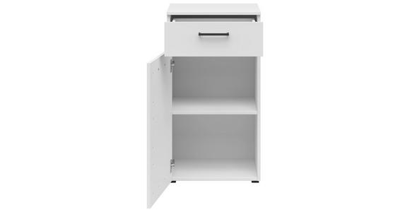 KOMMODE 45/83/40 cm in Weiß - Anthrazit/Schwarz, MODERN, Holzwerkstoff/Kunststoff (45/83/40cm) - Carryhome