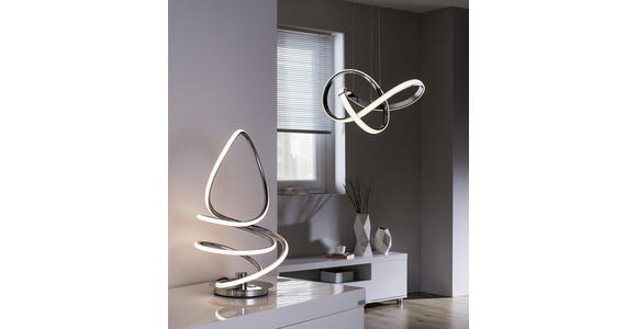LED-HÄNGELEUCHTE 55/150 cm - Chromfarben, Design, Metall (55/150cm) - Ambiente