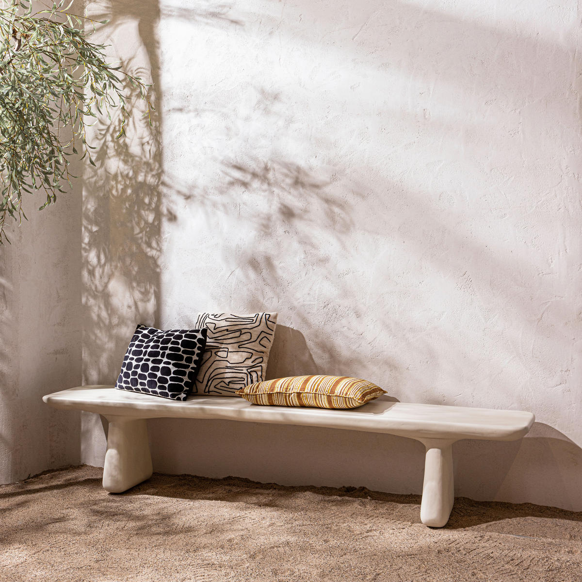 GARTENBANK 227/45/40 cm   - Naturfarben, MODERN, Kunststoff (227/45/40cm) - Livetastic
