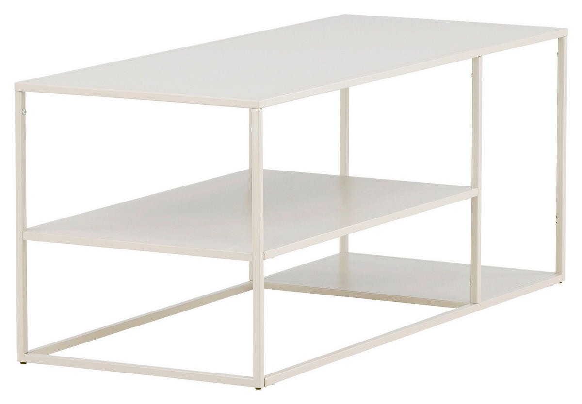 COUCHTISCH in Metall 120/50/50 cm  - Beige, Design, Metall (120/50/50cm) - Livetastic