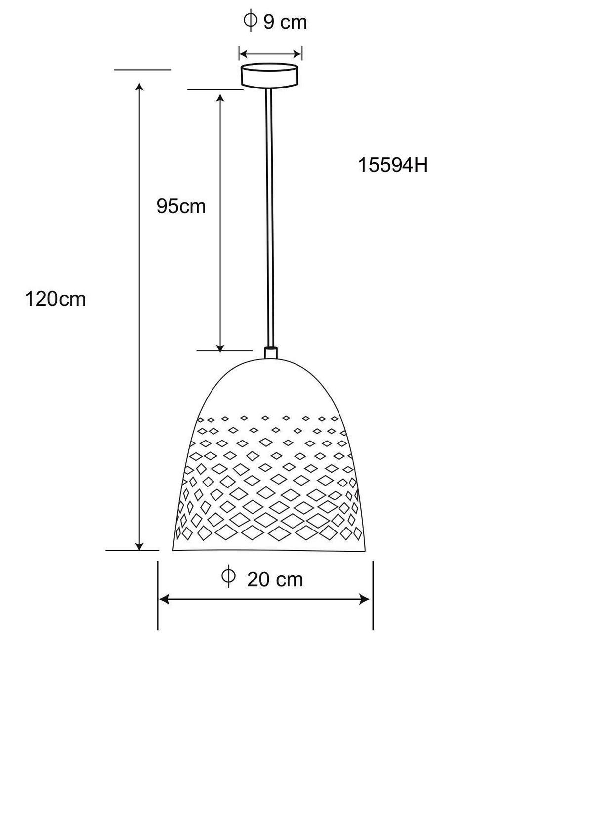 VISEČA SVETILKA        20/120 cm      E27 - siva/črna, Basics, kovina/tekstil (20/120cm) - Globo
