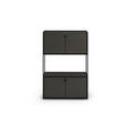 HIGHBOARD 80,7/120/35,8 cm  - Anthrazit/Schwarz, Design, Holzwerkstoff/Metall (80,7/120/35,8cm) - Novel