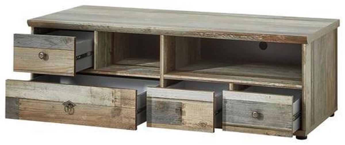 TV-ELEMENT 130/43/52 cm  - Messingfarben/Schwarz, Basics, Holzwerkstoff/Kunststoff (130/43/52cm) - Livetastic