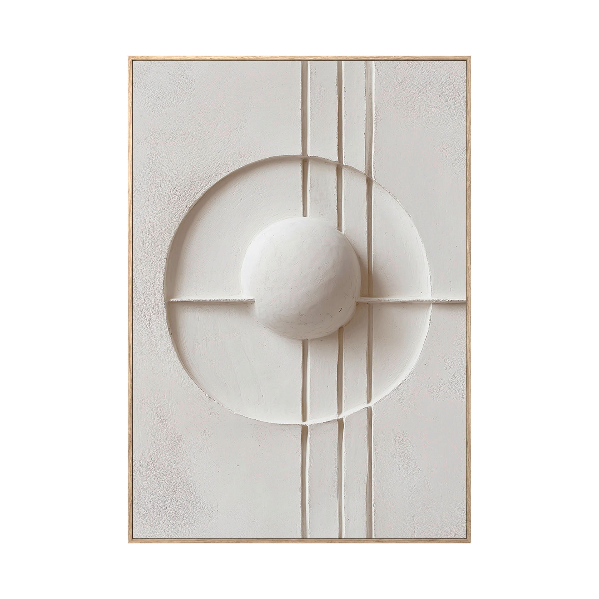 LEINWANDBILD Abstraktes 70/100 cm  - Beige/Weiß, Basics, Holz/Textil (70/100cm)