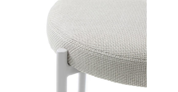 HOCKER Webstoff Sandfarben, Beige  - Sandfarben/Beige, Basics, Textil/Metall (43,5/48/43,5cm) - Xora