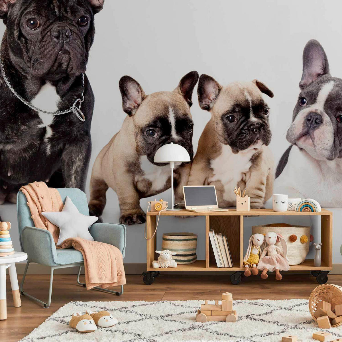 FOTOTAPET 100/70 cm  - vit/svart, Lifestyle, textil (100/70cm) - artgeist