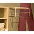 WANDGARDEROBE Kiefer Edelstahlfarben - Edelstahlfarben, Design, Holz/Metall (66/72/32/37cm)