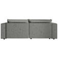 ECKSOFA Grau Webstoff Zierkissen, Rückenkissen, Rücken echt  - Schwarz/Grau, MODERN, Kunststoff/Textil (153/250cm) - Xora