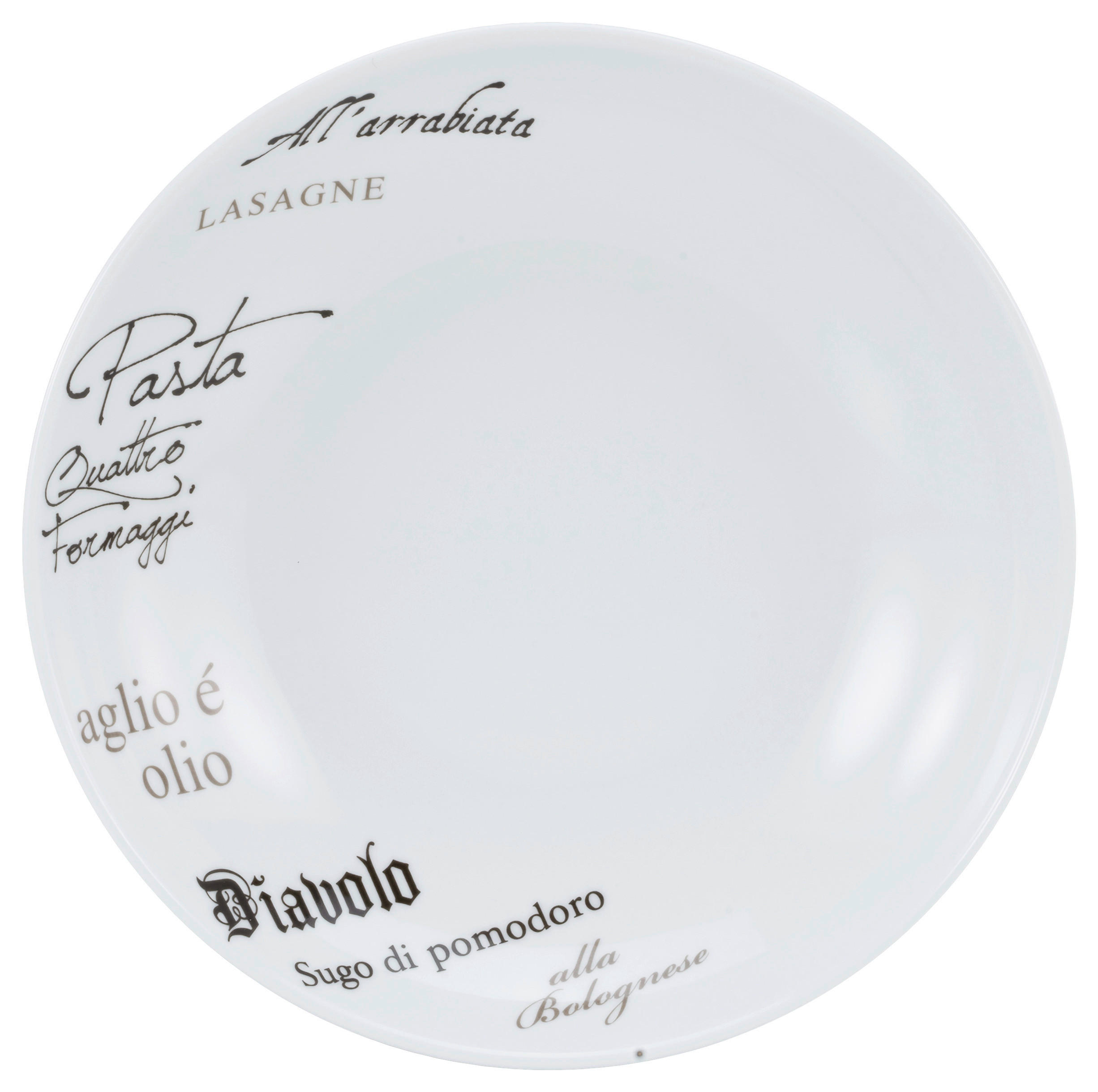 SADA TALÍŘŮ NA TĚSTOVINY, keramika, 27 cm - bílá, Design, keramika (27cm) - Creatable
