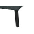 ECKSOFA in Struktur Dunkelgrau 205/280 cm - Dunkelgrau/Schwarz, Design, Textil/Metall (205/280cm) - Xora