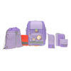 SCHULTASCHENSET - Violett, Basics, Textil (30/25/41,5cm) - Lässig