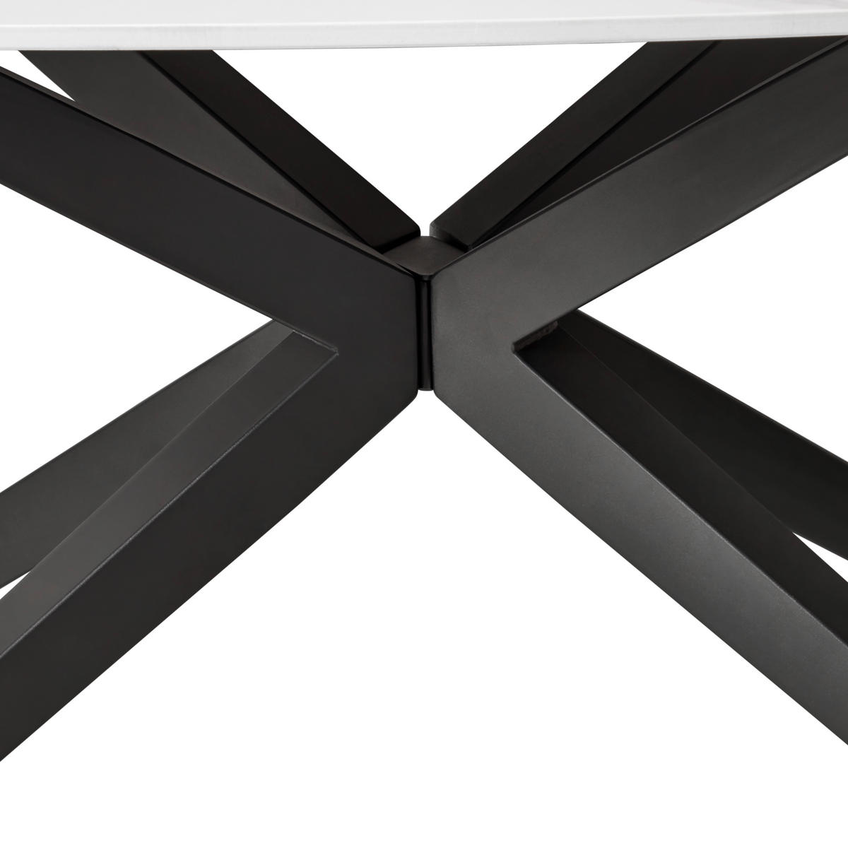 STOL ZA BLAGOVAONICU  bijela  metal, keramika      - bijela/crna, Lifestyle, metal/keramika (210/76/110cm) - Livetastic