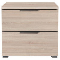 NACHTSCHRANK 46/43/42 cm  - Alufarben/Sonoma Eiche, KONVENTIONELL, Holzwerkstoff/Kunststoff (46/43/42cm) - Boxxx