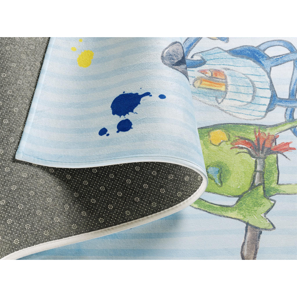 Thumbnail - Xxxl Kinderteppich Die Lieben Sieben, Mehrfarbig, Hellblau, Textil, Tier, rechteckig, 100x160 cm, Oeko-Tex® Standard 100...